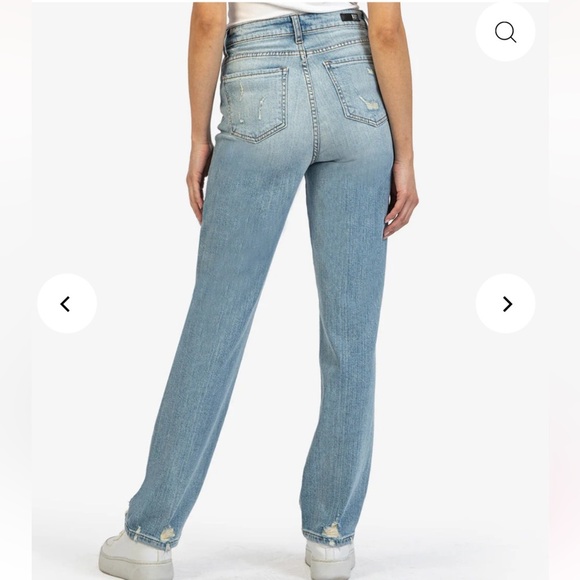NWT KUT from the Kloth | Christine High Rise Straight Leg - Picture 3 of 14